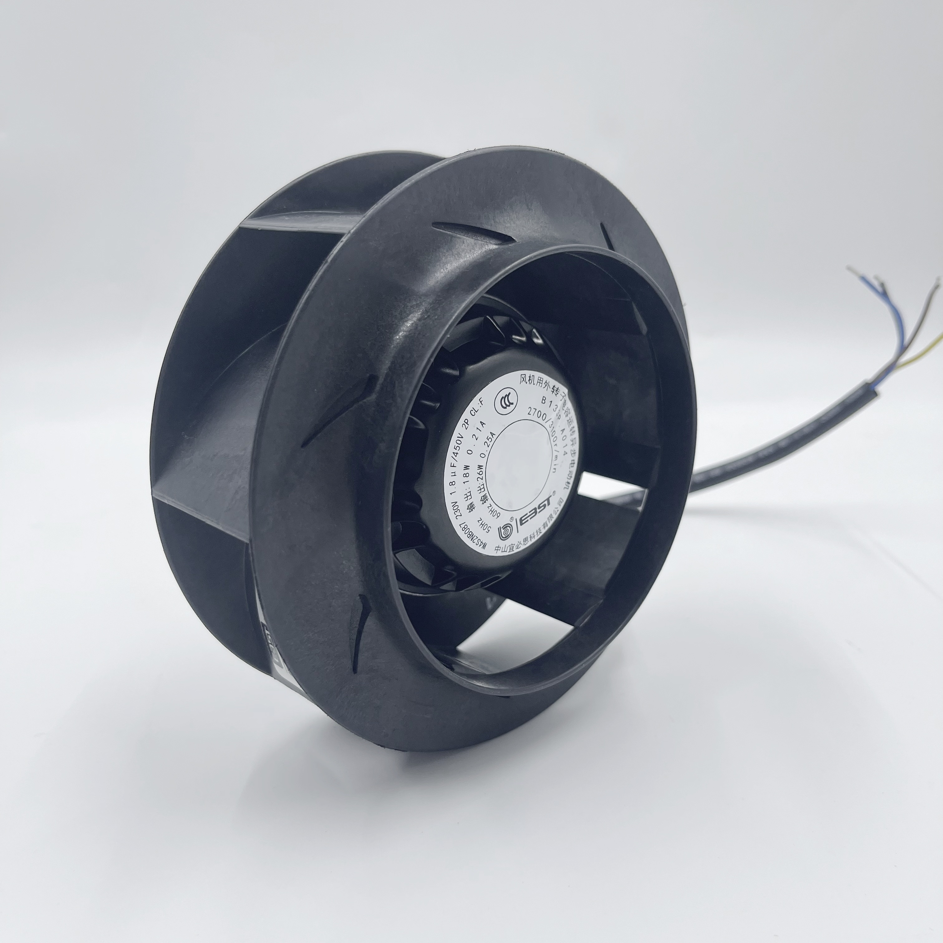 BN-A Series Backward-curved Centrifugal Fan AC133/175/190/225/250mm